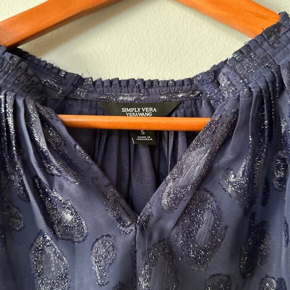 NEW Womens Size S Simply Vera Wang Navy Tank Top - Picture 2 of 5